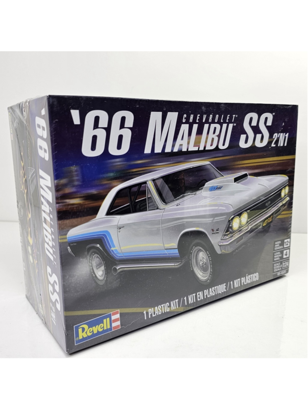 SEALED Revell 1/24 1966 Chevy Malibu SS 2n1 Plastic Model Kit 85-4520 NEW